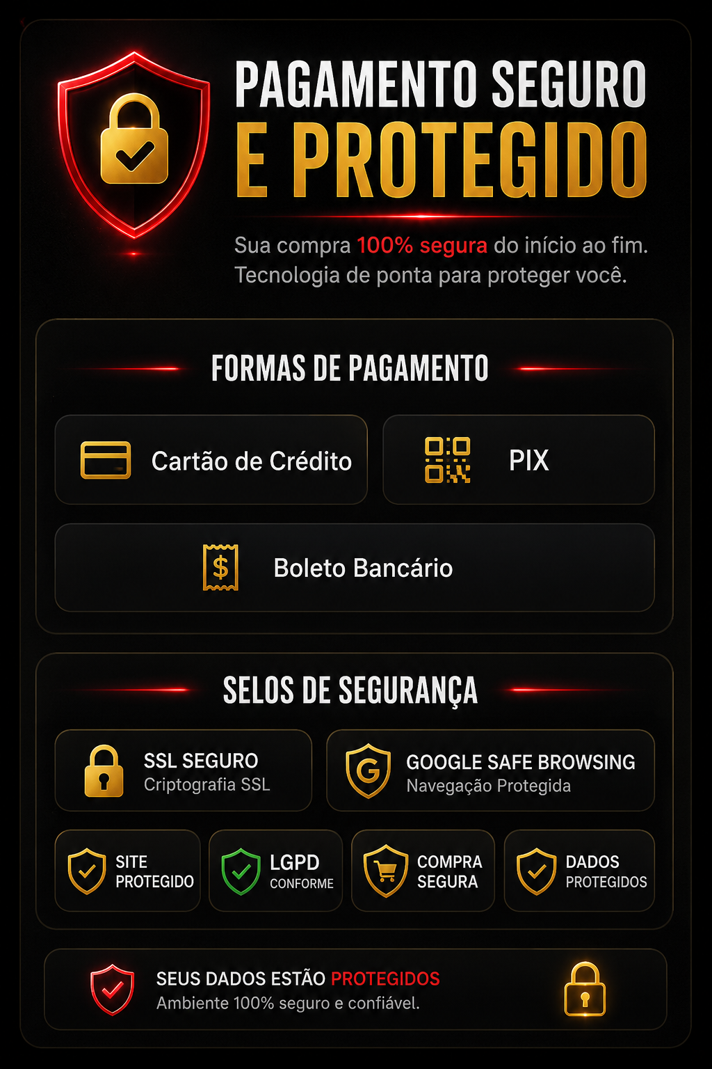 Pagamento Seguro e Protegido